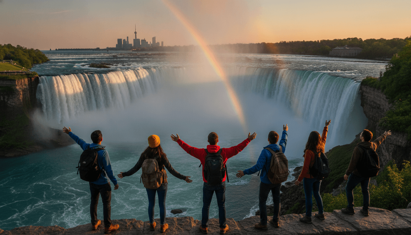 New York City, Niagara Falls, Toronto, Philadelphia, Washington DC