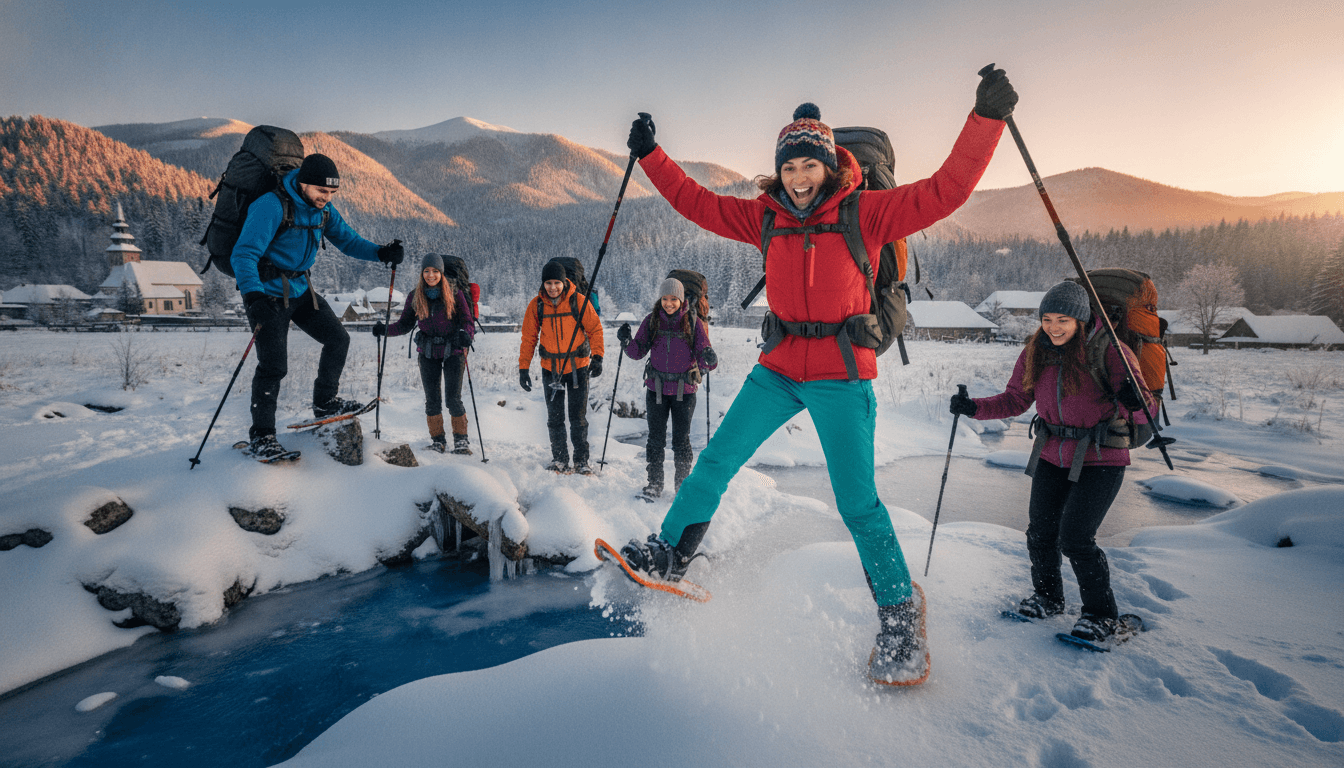 Self-Launched Transylvania Winter Walk & Snowshoe