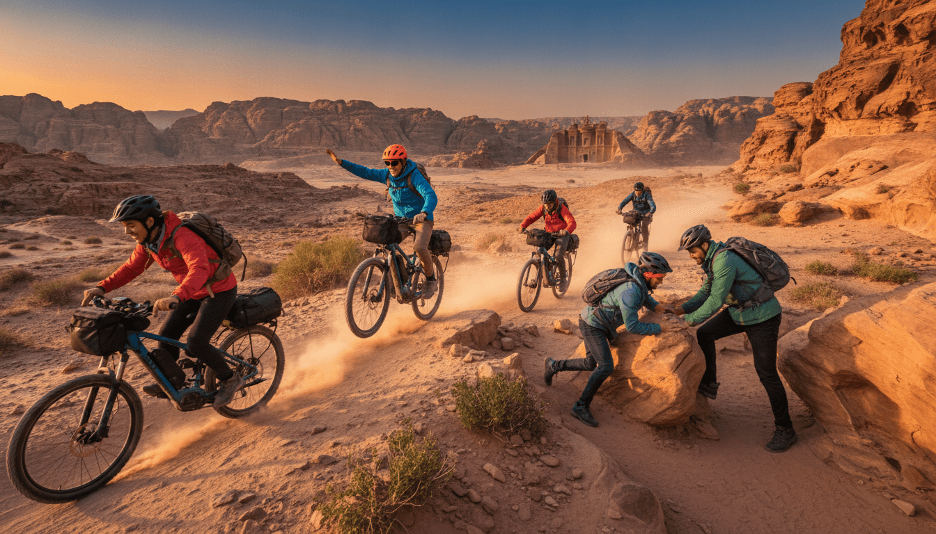 Self-Launched E-Bike the Jordan Trail to Petra