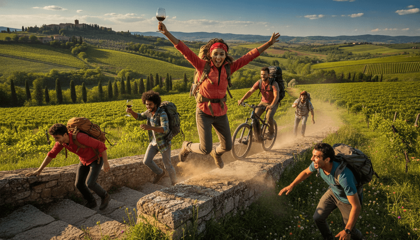 Hike, E-Bike & Wine in Tuscany: Self-Launched