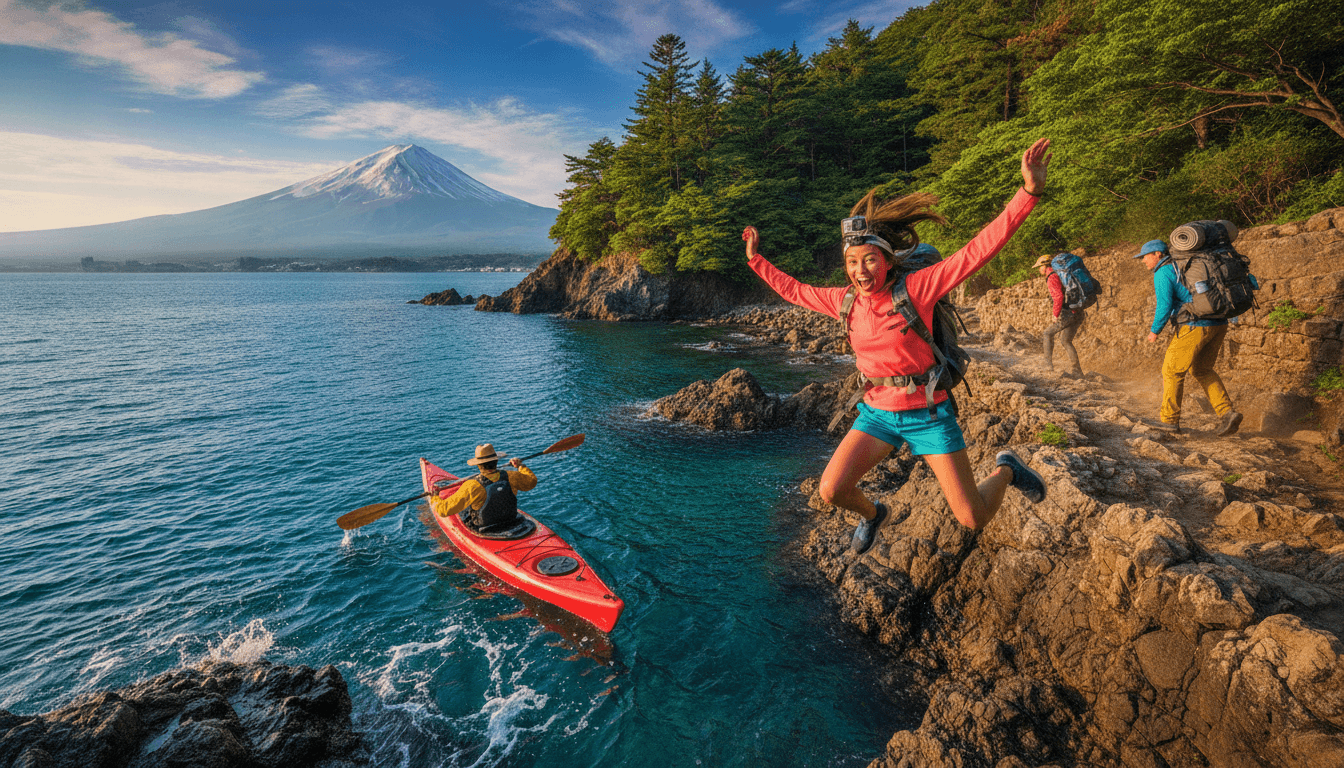 Self-Launched Kayak and Hike Japan: Izu Peninsula & Mt. Fuji