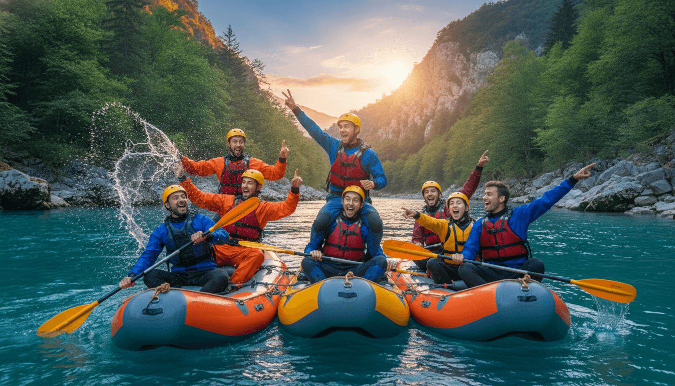 Self-Launched Packrafting the Tara River Canyon, Montenegro