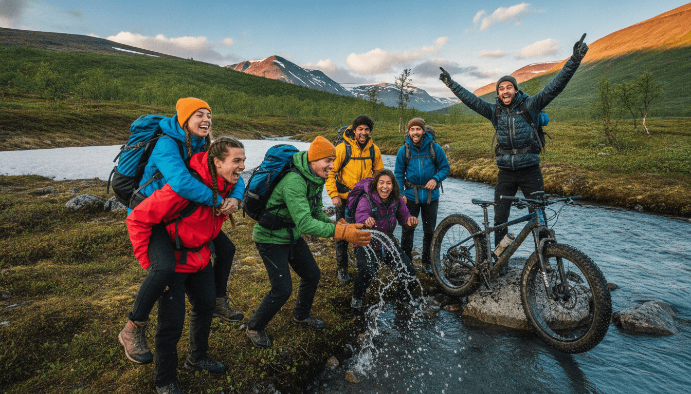 Self-Launched Arctic Circle Fat Bike Expedition in Norway