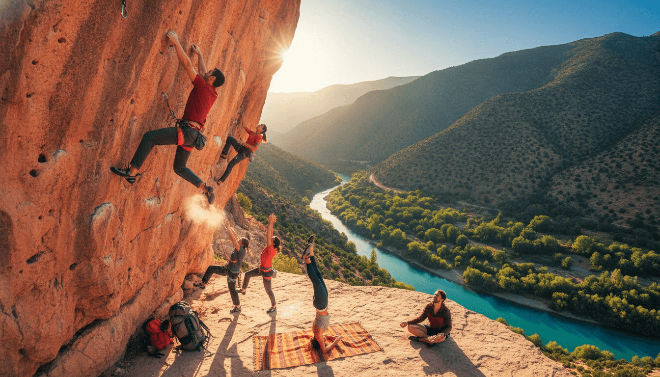 Self-Launched Rock Climbing & Yoga in Morocco