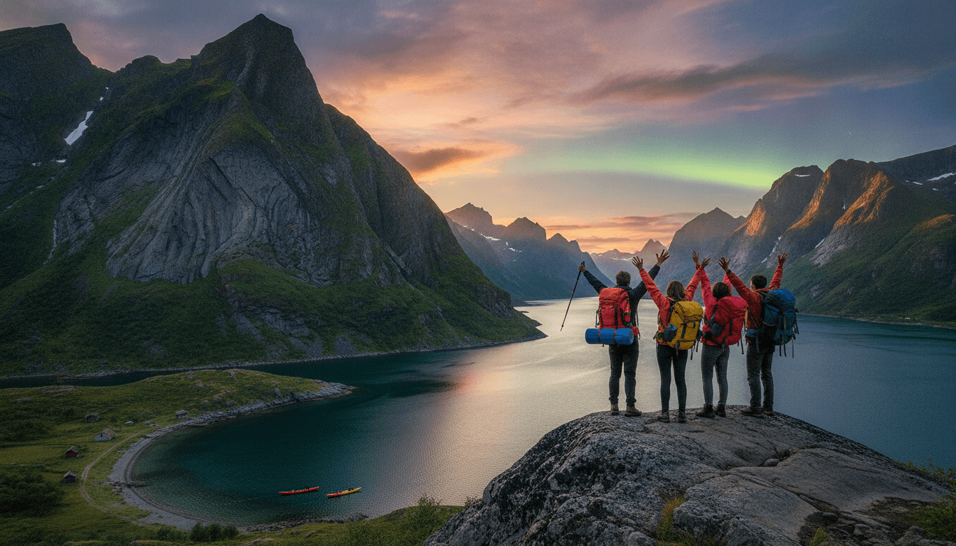 Self-Launched Hike, Kayak & Aurora Chase in the Lofoten Islands