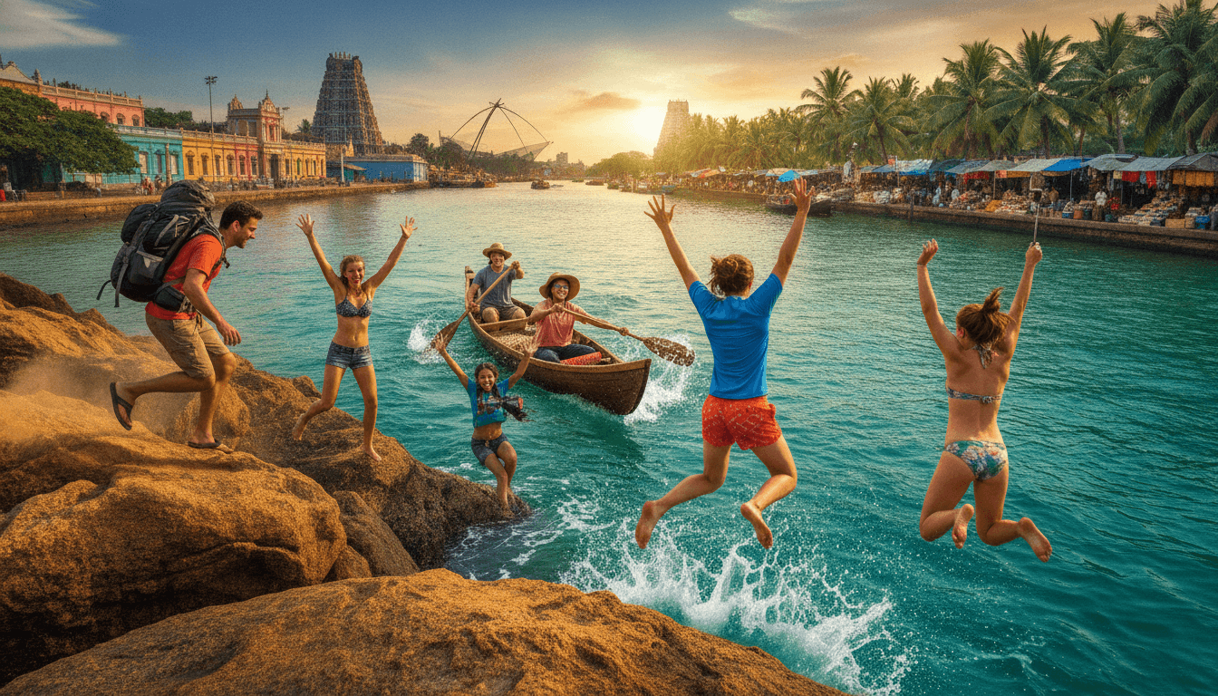 South India Self-Launched Backpacker Route: Kochi to Chennai