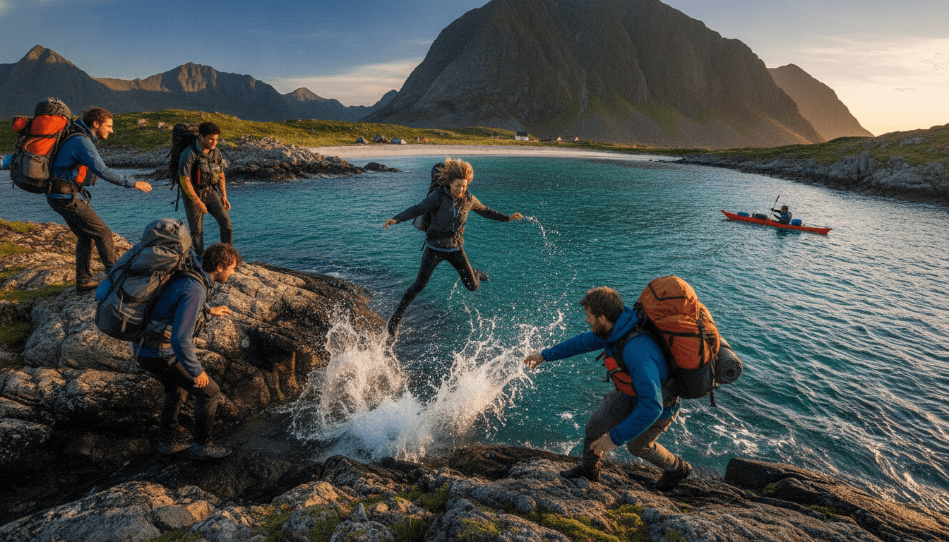 Self-launched Kayak & Wild Camp Adventure Through the Lofoten Islands
