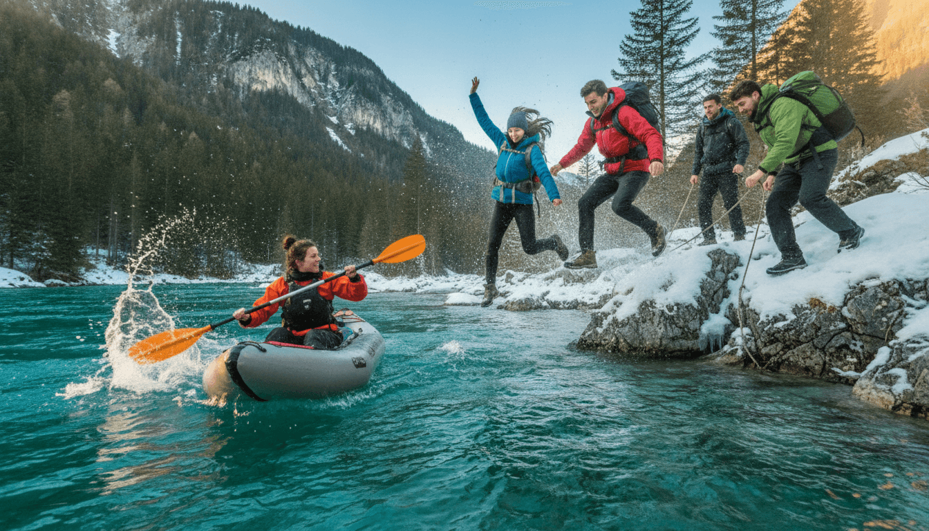 Self-Launched Winter Hike & Kayak Slovenia (Julian Alps & Italy)