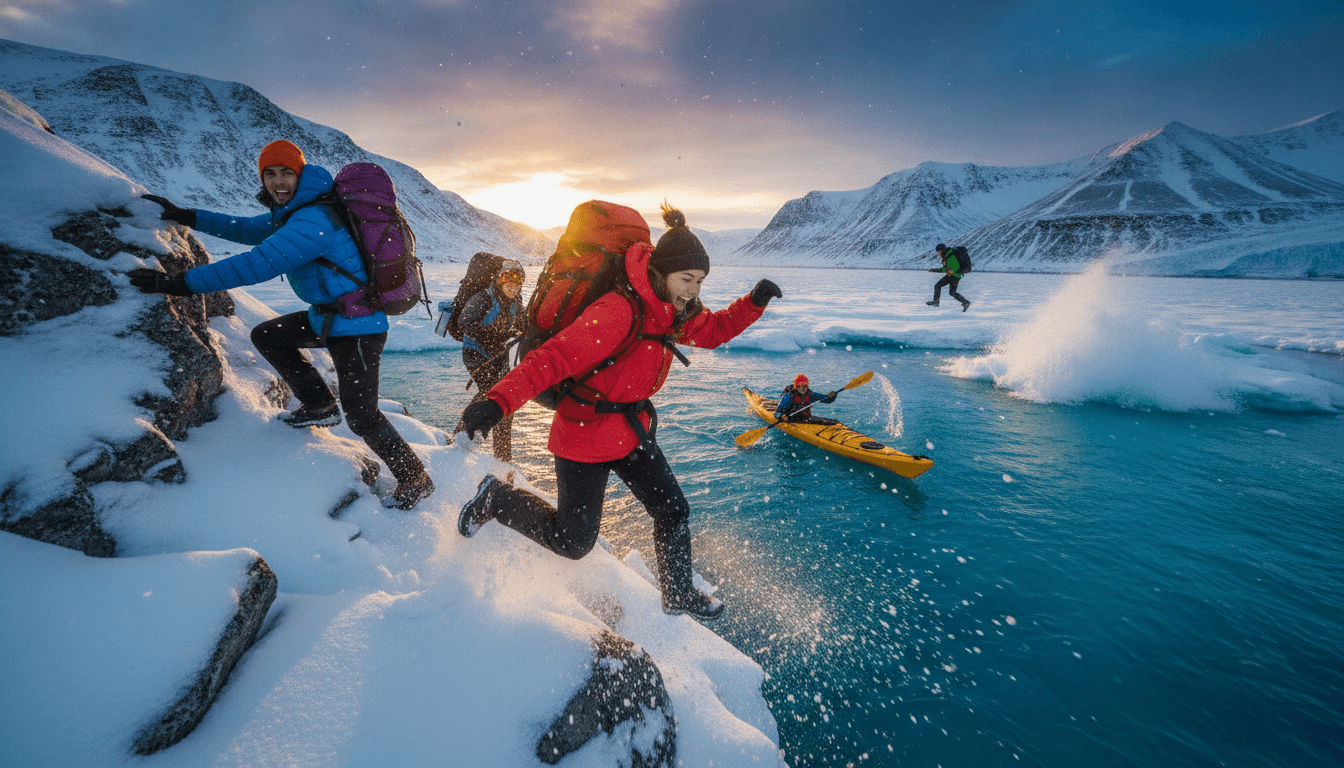 Self-Launched Arctic Expedition Through Svalbard in Winter