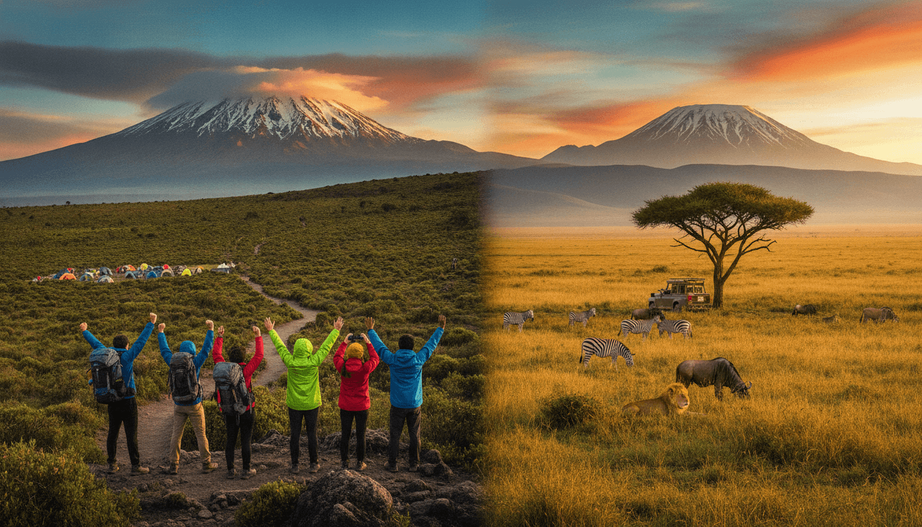 Kilimanjaro Machame Route & Serengeti Safari — Self-Launched