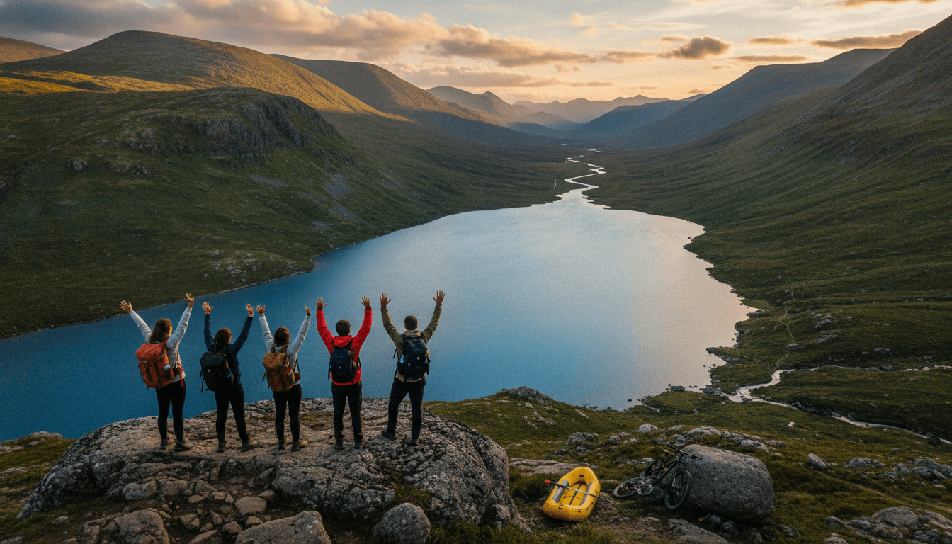 Self-Launched Scottish Highlands Adventure: Cairngorms to Oban by Hike, Bike & Paddle