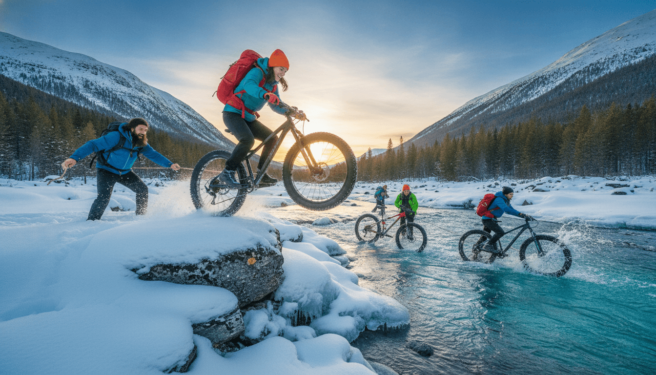 Self-Launched Arctic Circle Fat Bike Expedition in Norway