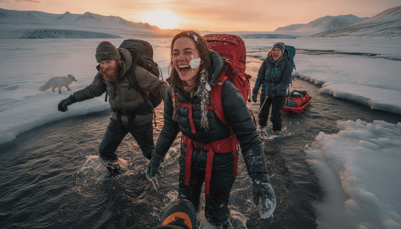 Self-Launched Arctic Expedition Through Svalbard in Winter