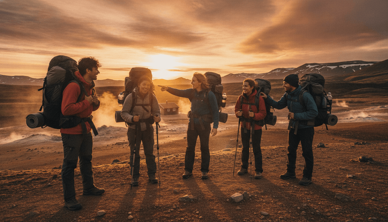 Self-Launched Laugavegur Trail Hut-to-Hut Trek, Iceland