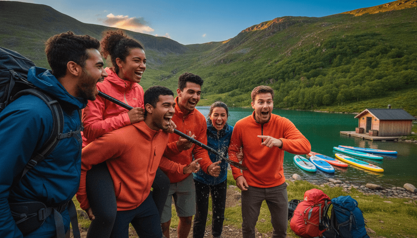 Self-Launched Hike, SUP & Sauna in Snowdonia