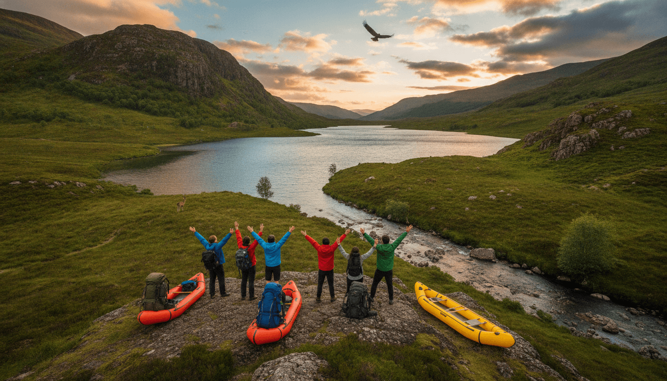 100km Self-Launched Canoe Expedition Across Scotland