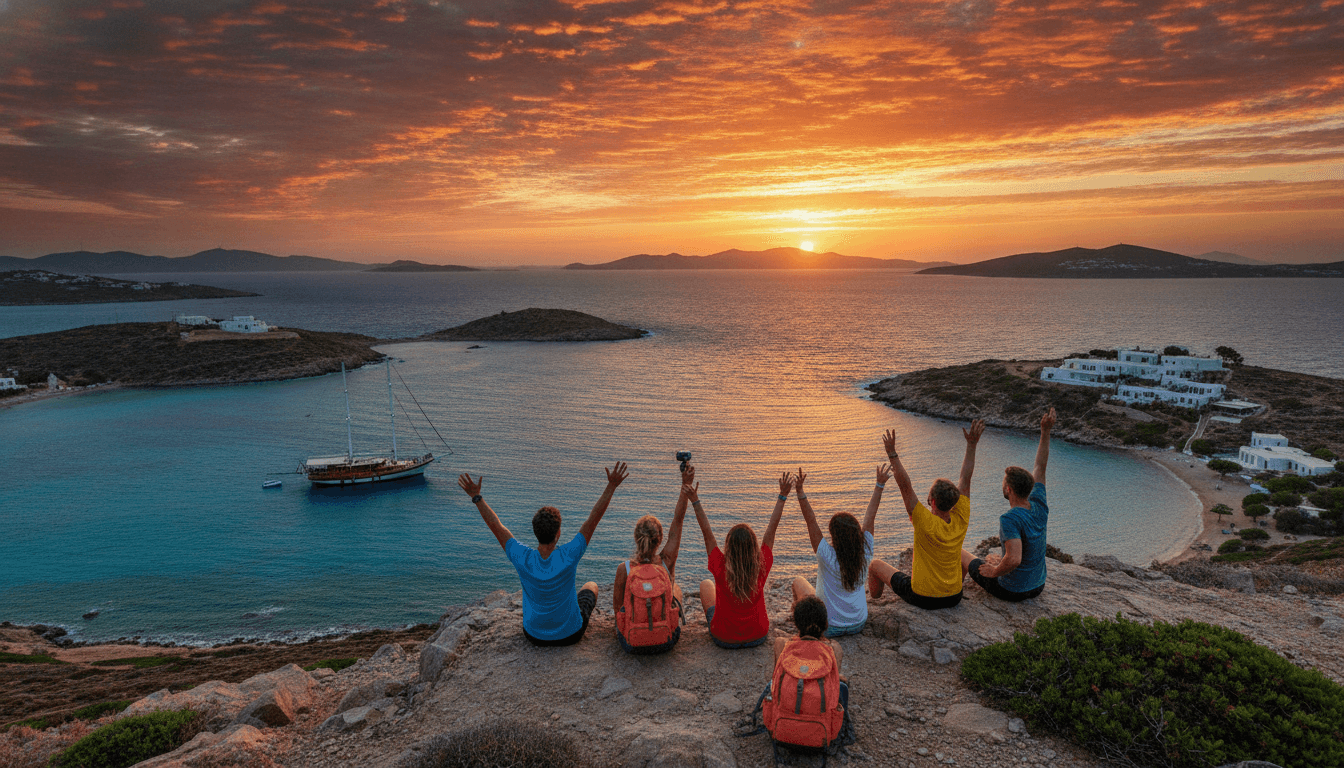 Self-Launched Sailing Week in the Cyclades: Mykonos to Naxos & the Small Cyclades