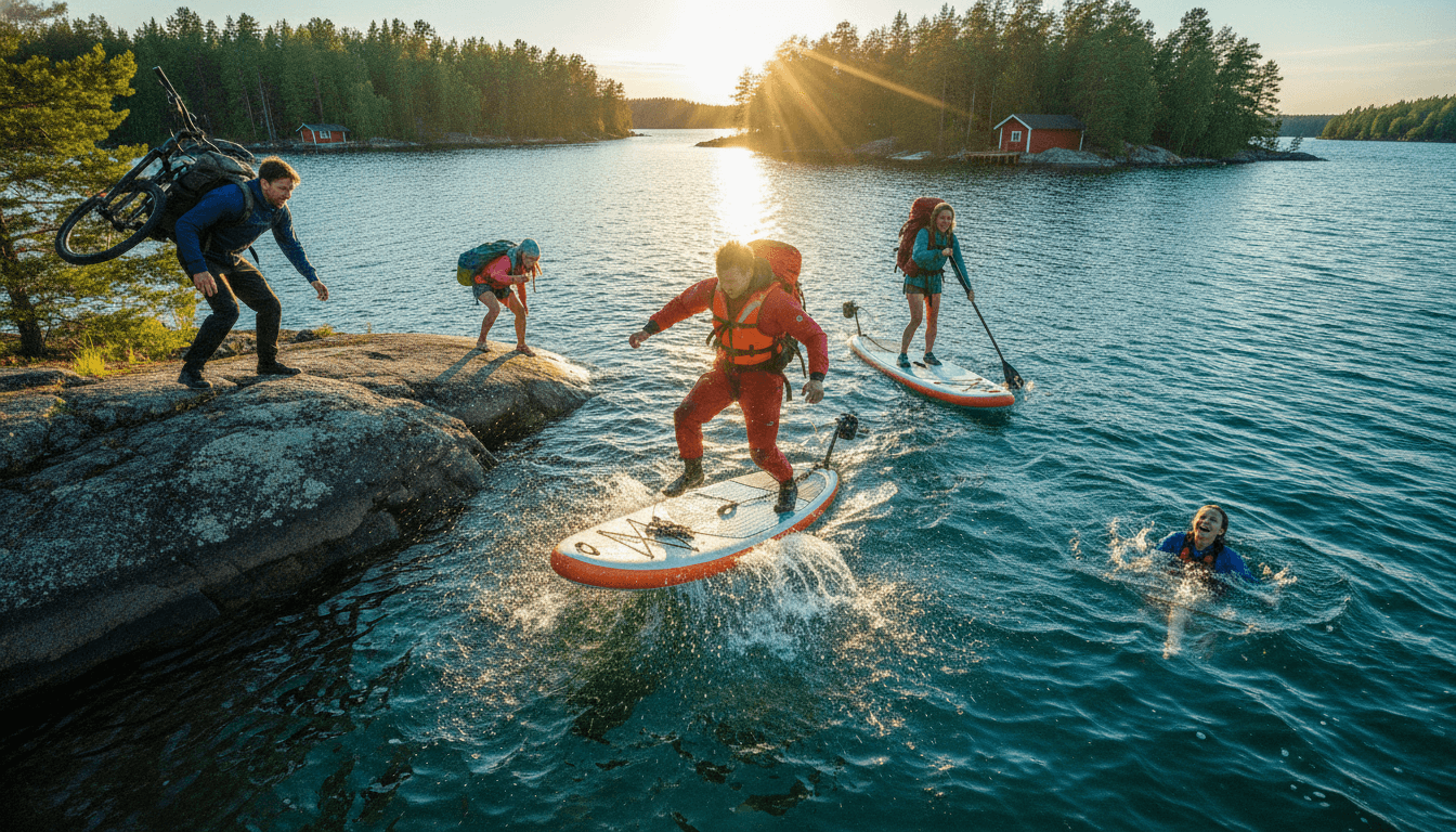 Self-Launched SUP, E-Bike & Wild Swim in Finland's Saimaa Archipelago