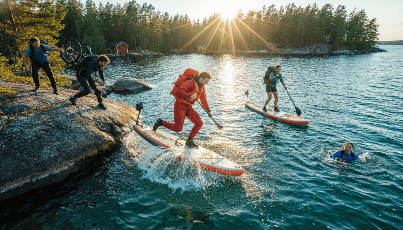 Self-Launched SUP, E-Bike & Wild Swim in Finland's Saimaa Archipelago