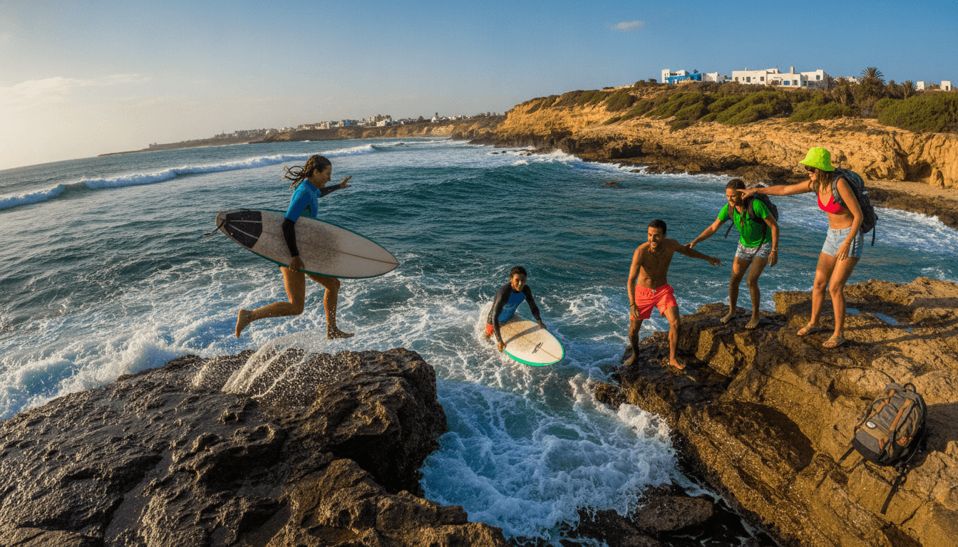 Self-Launched Learn to Surf in Morocco: Taghazout Bay Long Weekend