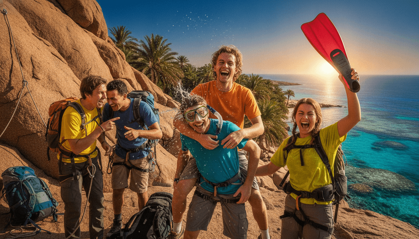 Rock Climb, Hike & Snorkel in Egypt: Self-Launched from Sinai to the Red Sea