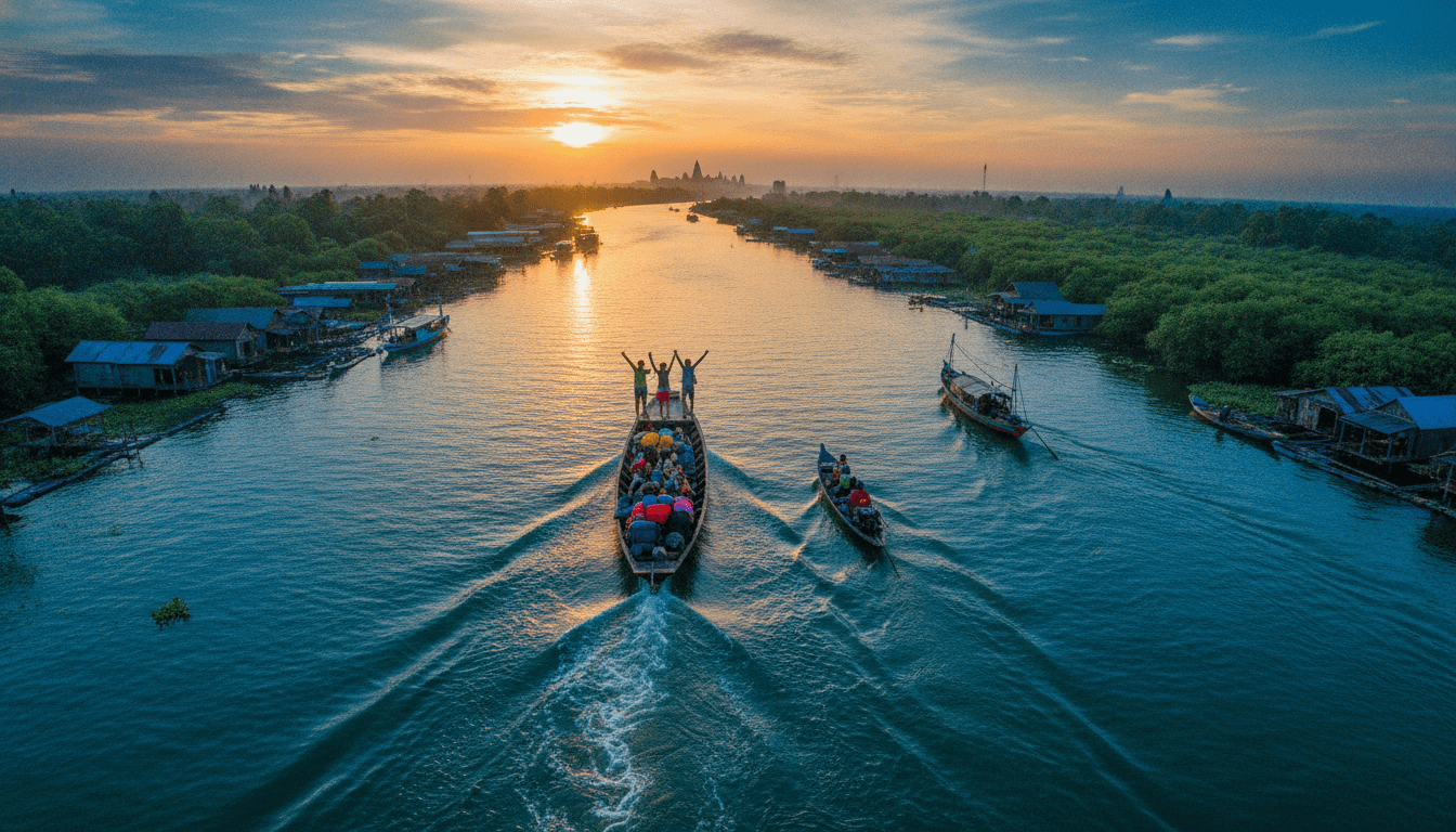 Self-Launched Cambodia: Phnom Penh to Siem Reap via the Tonlé River